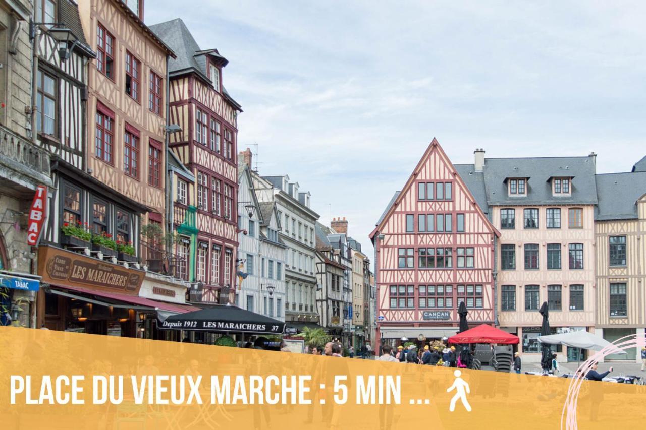 Le Flaubert, Appartement Et Parking En Centre Ville ルーアン エクステリア 写真